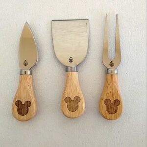 Official Disney Mickey Mouse 3-Piece Cheese Knife Set Toscana Picnic Time